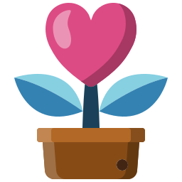 planta de amor icono