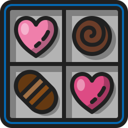 pudełko czekoladowe ikona