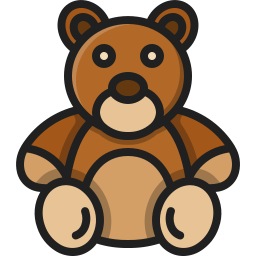 oso de peluche icono