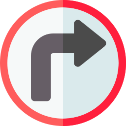 Turn left icon