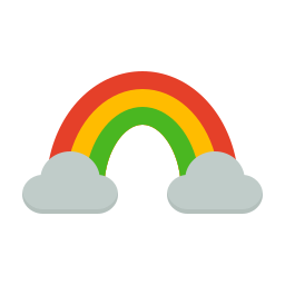 arco iris icono