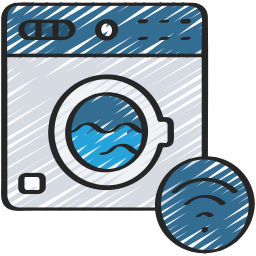 Smart washing machine icon