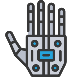 mão robô Ícone