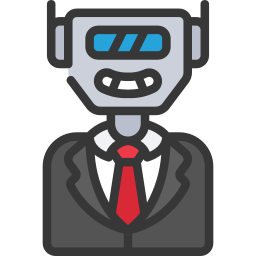 Robot man icon