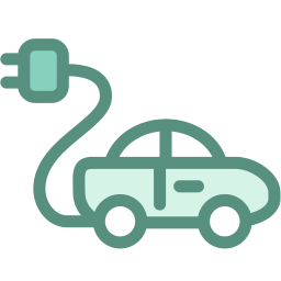 Eco car icon