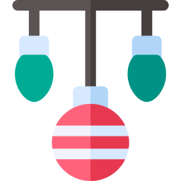 Christmas decorations icon