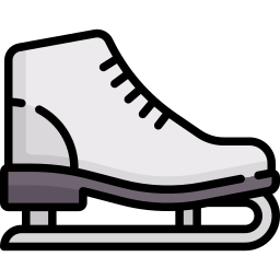 sapatos de patinação no gelo Ícone