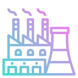 Factory plant icon