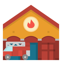 Fire station icon