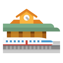 stazione ferroviaria icona