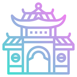 templo chinês Ícone