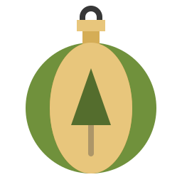 Christmas ball icon