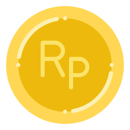 Indonesian rupiah icon