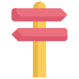 Road sign icon