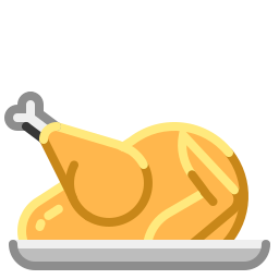 Roasted chicken icon