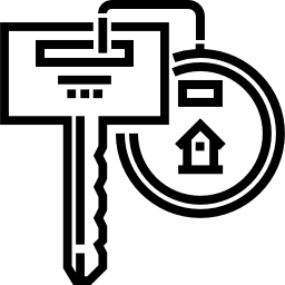llave de casa icono