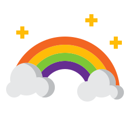 arco iris icono