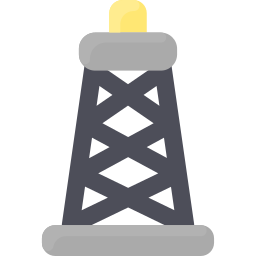 torre de perforación de petróleo icono