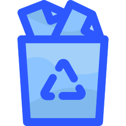 contenitore per il riciclaggio icona