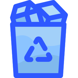 Recycling container icon