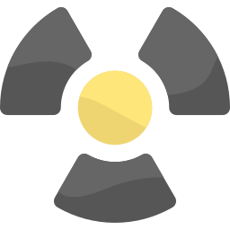 Radiation sign icon