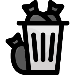 cubo de la basura icono