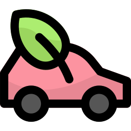 Eco car icon