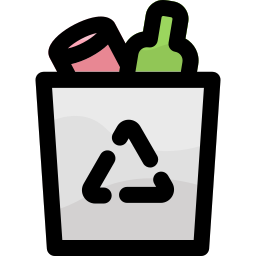 Recycling container icon