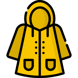 płaszcz przeciwdeszczowy ikona