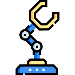 braccio robotico icona