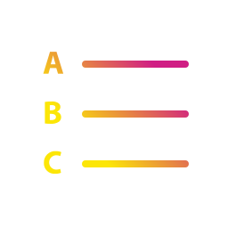 numérotage Icône