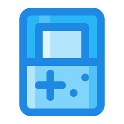 consola de videojuegos portátil icono