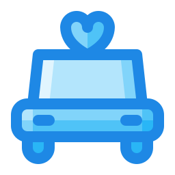 Wedding car icon