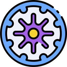 rueda de dharma icono