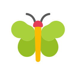 Silk butterfly icon