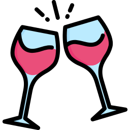Wine drinking icon
