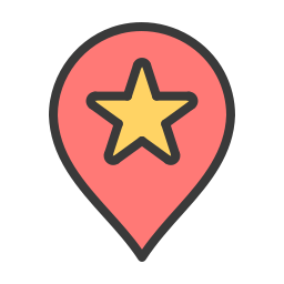 pin de ubicación icono