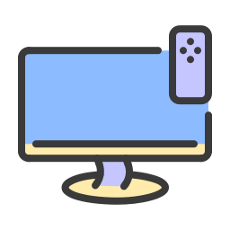 Monitor de tv icono