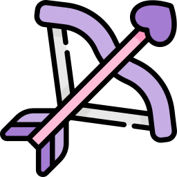 flecha de cupido icono