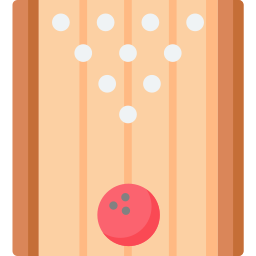 Bowling lane icon