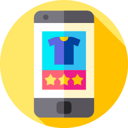 Mobile shopping icon