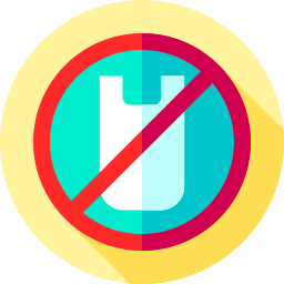 No plastic bags icon