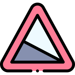 Steep descent icon