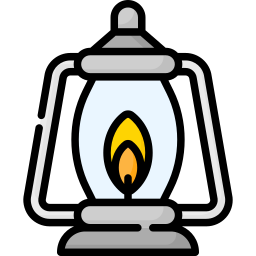 lámpara de kerosene icono