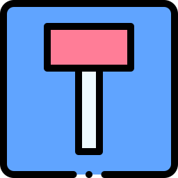 Dead end street icon
