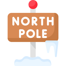 biegun północny ikona