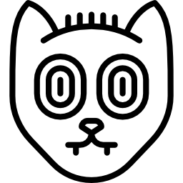 schwarze katze icon