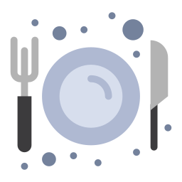 assiette Icône