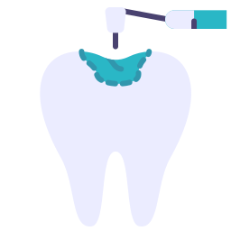 enchimento dos dentes Ícone