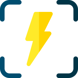 símbolo de flash Ícone